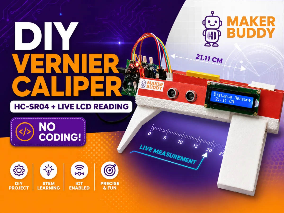 DIY digital vernier caliper with an ultrasonic sensor and LCD