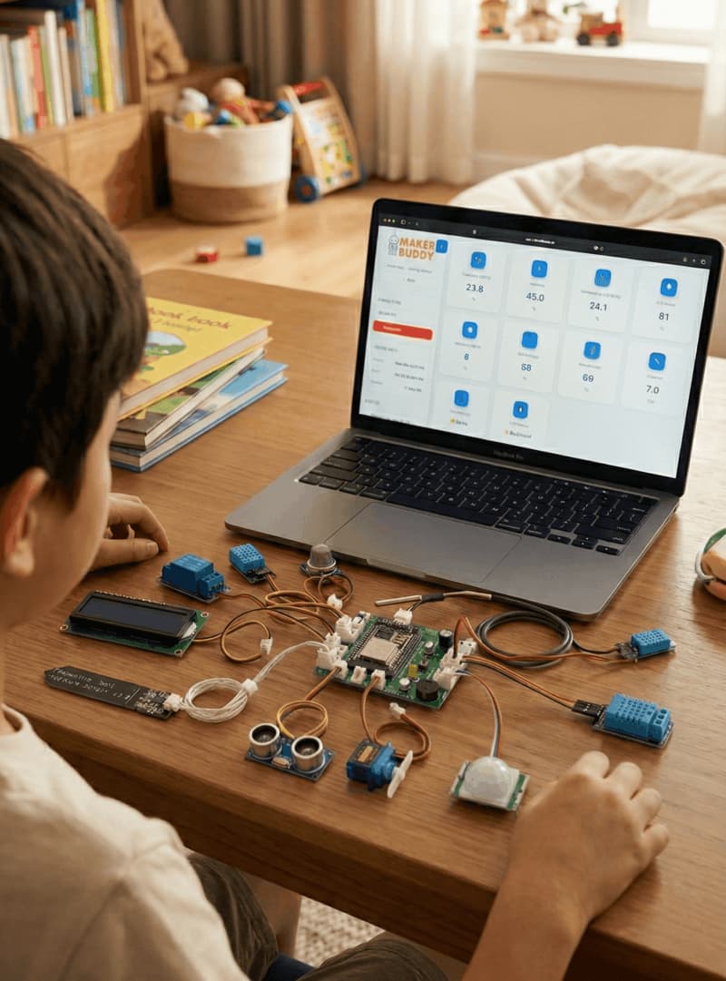 MakerBuddy all-in-one hardware and software learning platform
