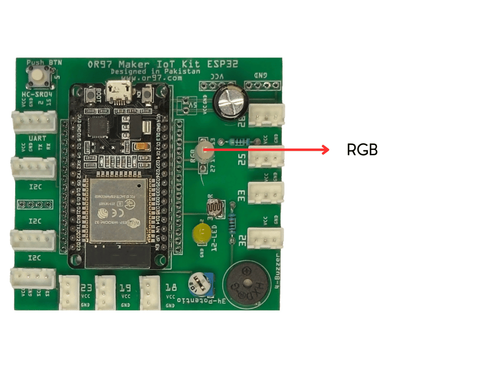 Embedded RGB LED